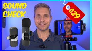 BOYA BY-V1| Best budget wireless microphone for phone | sound test #wirelessmicrophone