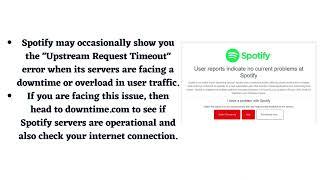 How to Fix “Upstream Request Timeout” Error on Spotify