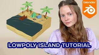 Easy stylised Low Poly Island - Beginner Blender Tutorial