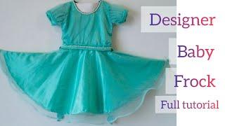 Diy designer baby frock cutting and stitching very easy method