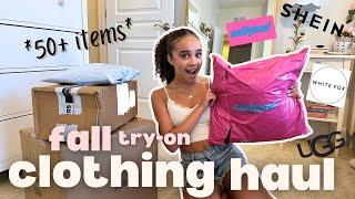 fall 2024 clothing try-on haul | building my fall wardrobe *shein* *edikted* *ugg* *dupes*