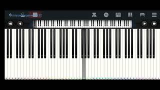 ️️Город детства ️️Эдита Пьеха ️️mobile piano tutorial 