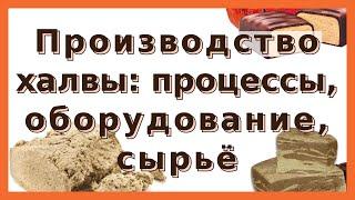 Производство халвы: сырьё, схемы линий, подготовка семян и орехов, вымешивание и формование халвы