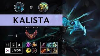 Kalista Mid vs Zeri - KR Grandmaster Patch 14.14