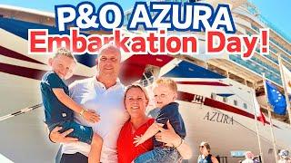 P&O AZURA  ️ Embarkation Day! 14 nt Mediterranean Cruise, BRISTOL to MALTA, Cabin P242