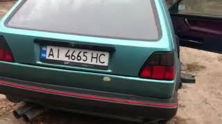 WV golf mk2 9А на январе 7.2 кастом выхлоп