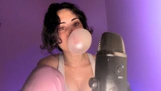 ASMR | Chewing Bubble Gum and Whispers