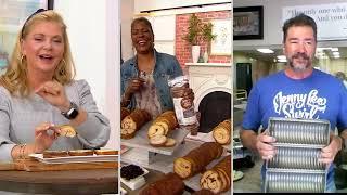 Jenny Lee (4) 18oz Loaves of Cinnamon Swirl Bread on QVC