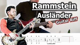 Rammstein - Ausländer Guitar Riff (with Tabs)