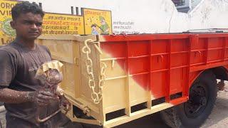 spray painting trolley, spray painting machine, tractor trolley paint process, mateem painter