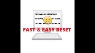 TUTORIAL HOW TO - Lenovo IdeaPad 100 OneKey recovery HOW to FACTORY RESET  EASY WAY