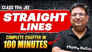 STRAIGHT LINES in 100 Minutes | Full Chapter Revision | Class 11th JEE