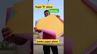 how to make a paper eagle plane  #tutorial #viral #trending #shorts