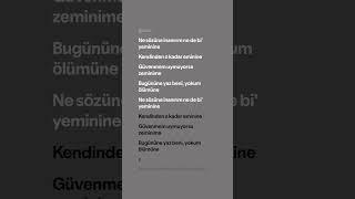 Güvenmem o zaman uymuyorsa zeminime #şarkısözleri #spotify #bbklyrics #speedup #speedsong #lyrics