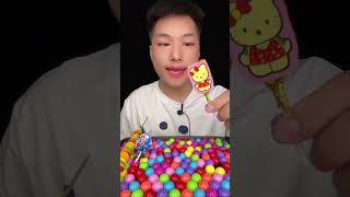 Colorful Candy ASMR  #mukbang #usa #asmr #sweet #snacks #newyork