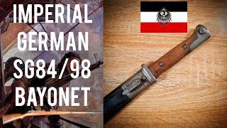 For Zeppelin and machine gun use, Imperial German 84/98 first pattern bayonet