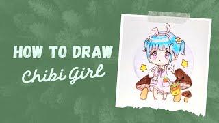 How to draw a cute chibi girl