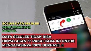 Cara Menyalakan Data Seluler yang Tidak Bisa Menyala di Hp Android | Data Seluler Tidak muncul