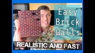 Easy Brick Walls for Tabletop Gaming and Dioramas: Cheap, Fast, and Fun