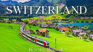 Switzerland 4K • Majestic Alps, Pristine Lakes, and Charming Villages • 4K VIDEO HD