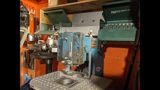 "Kick press workstation" with punches and dies - easy setup #sheetmetalwork - Roper Whitney 29