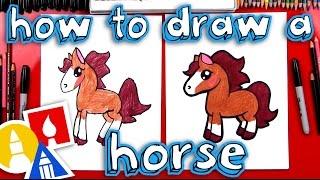 How To Draw A Cartoon Horse