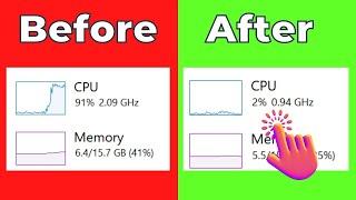 How to Fix High CPU Usage in Windows 10/11 | Boost FPS 200%