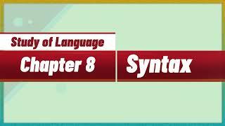 Syntax - Linguistics chapter 8 | Easy Class with Amir.