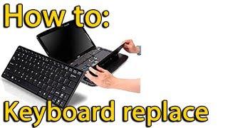 HP ProBook 4740s disassembly and replace keyboard, как разобрать и поменять клавиатуру