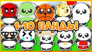  1 - 10 ПАНДЫ в FIND THE PANDAS  | РОБЛОКС | #ROBLOX