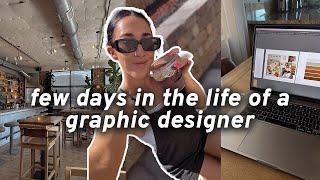 DAY IN THE LIFE OF A GRAPHIC DESIGNER | client logo designs and summer vibes