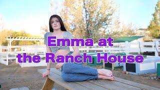 Emma at the Ranch house!