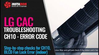 CH10 error code | Troubleshooting LG Comercial air conditioning