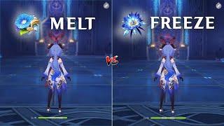 Which F2P Ganyu Build is Better? Melt or Freeze? DMG Comparison | Genshin Impact |