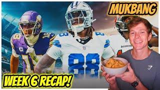 Fantasy Football ASMR | Week 6 Recap! - Pasta Mukbang