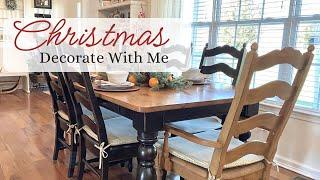 2024 CHRISTMAS FARMHOUSE DINING ROOM WOODLAND RUSTIC