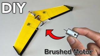 Make Rc Flying Wing With Brushed Motor #rcplane #aeroplane