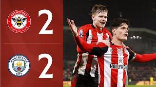 DRAMA as Nørgaard and Wissa score late! | Brentford 2-2 Manchester City | Premier League Highlights