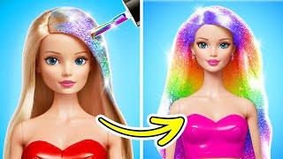 TRANSFORMACIÓN DE BARBIE || ¡Renovación Total de Barbie! Manualidades por YayTime! STAR