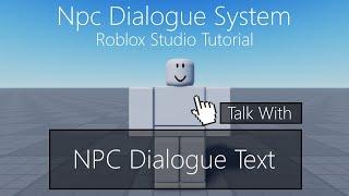 How to make NPC Dialogue [Roblox Studio]