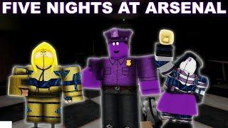 ALL 5 NIGHTs ARSENAL WINS and SKINS | Roblox