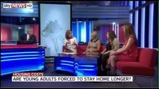 Dr Becky Spelman Speaks on Sky News about young people living with their parents for longer.