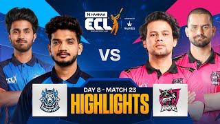 Munawar's Mumbai Disruptors Secure First Win Against Rolla Boys | Match 23 Highlights | ECLT10