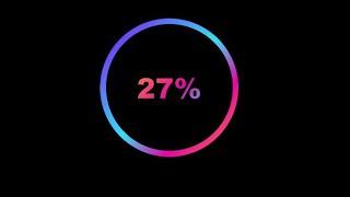 Amazing percentage Loading effect on click Using HTML, CSS and JavaScript