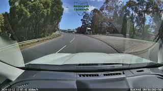 Where are you going in such a hurry? Latrobe Roundabout. Bass Highway, Tasmania