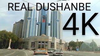 RUDAKI AVENUE TO AYNI STREET REAL DUSHANBE 4K VIDEO 2024