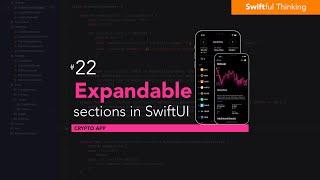 Build an expandable / collapsable description section | SwiftUI Crypto App #22