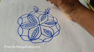 || Rangoli creations and beautiful' Chukkala muggulu || Daily Rangoli flower's || @PramilaRangoli