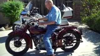 1929 Indian 101 Scout Motorcycle, restored and tuned by John Eagles, owned by Harry V Sucher