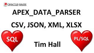 APEX_DATA_PARSER : Convert simple CSV, JSON, XML and XLSX data to rows and columns